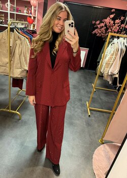 Joy blazer burgundy