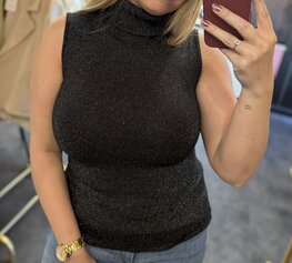 Basic glitter col zwart