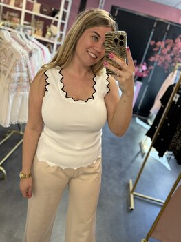 Effen top wit
