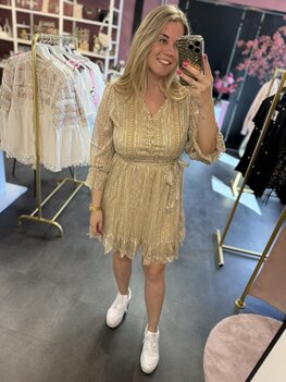Jurk beige/bruin