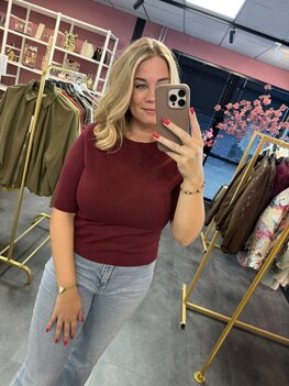Perfect! Trui Bordeaux