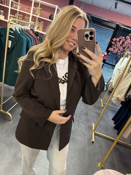 Blazer donkerbruin
